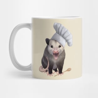 Chef Opossum - cute possum in a chefs hat Mug